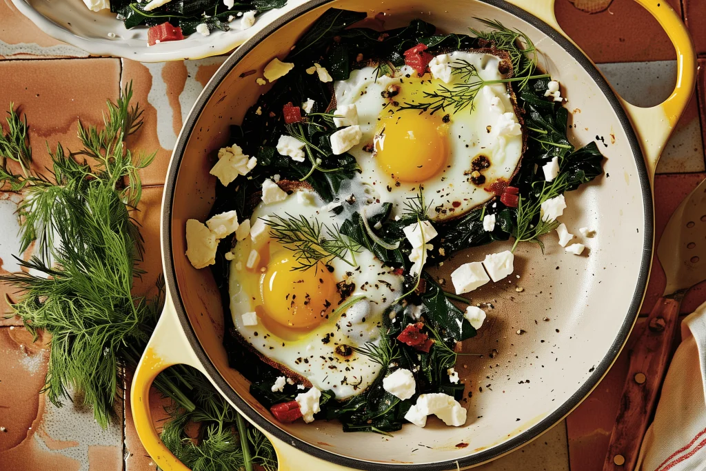 Swiss Chard Egg Nests