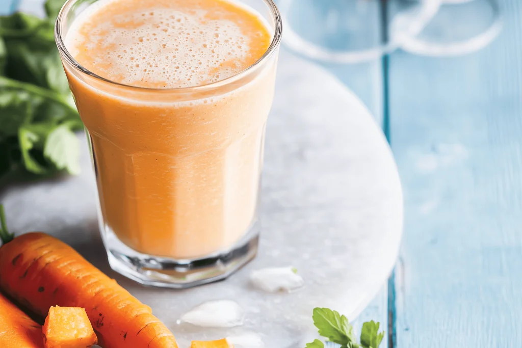 Orange, Papaya, Carrot and Yoghurt Smoothie