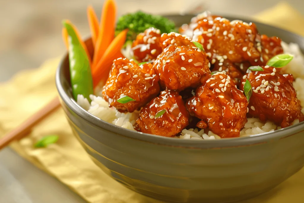 Sticky Sesame Orange Chicken