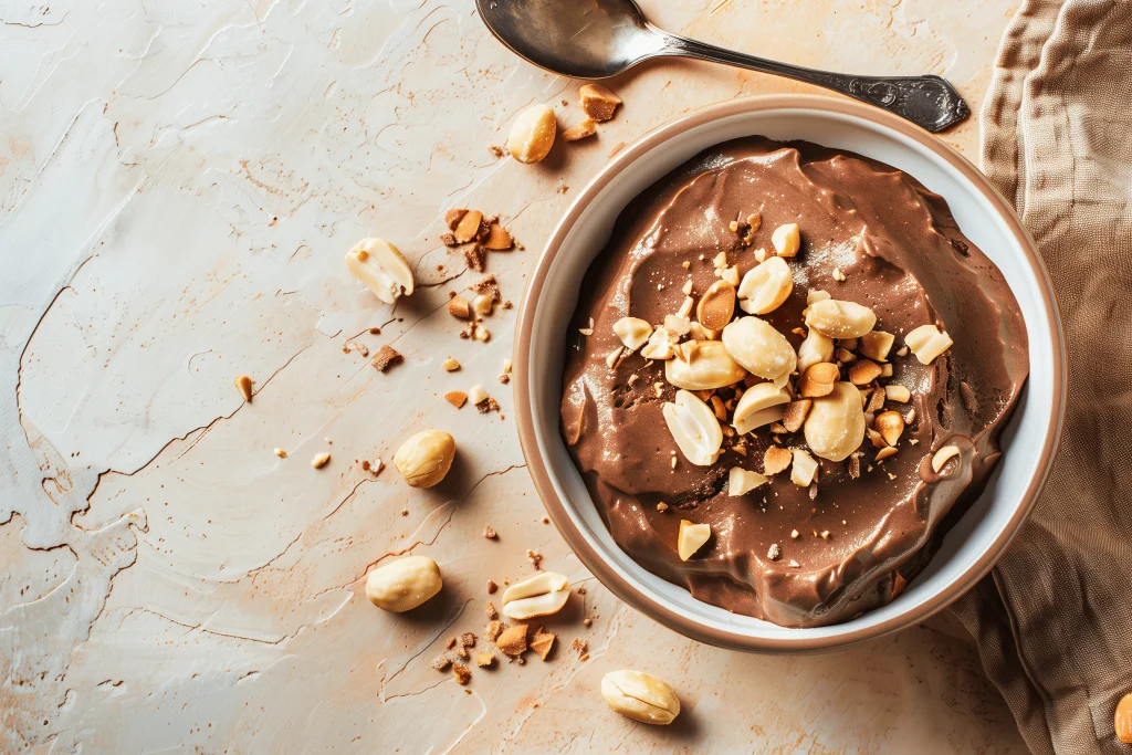 Schoko-Erdnuss-Nicecream