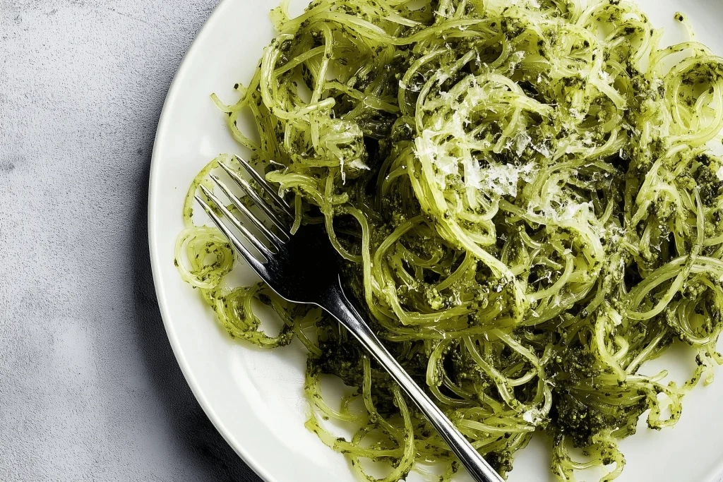 Kelp Noodles with Pesto