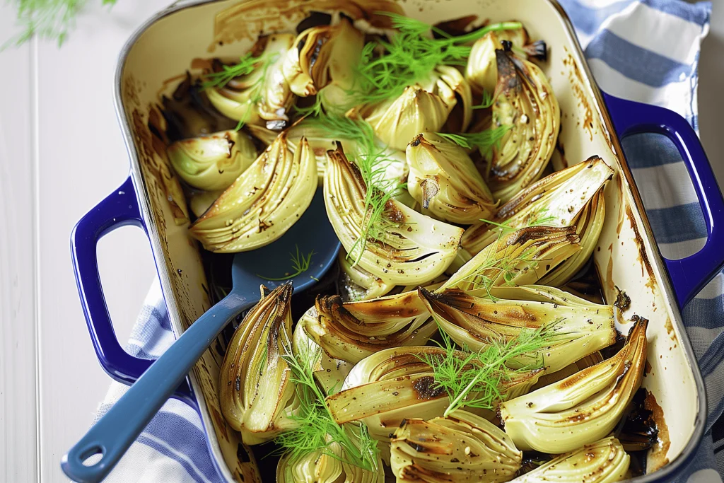 Oven Baked Fennel with Balsamic Dressing