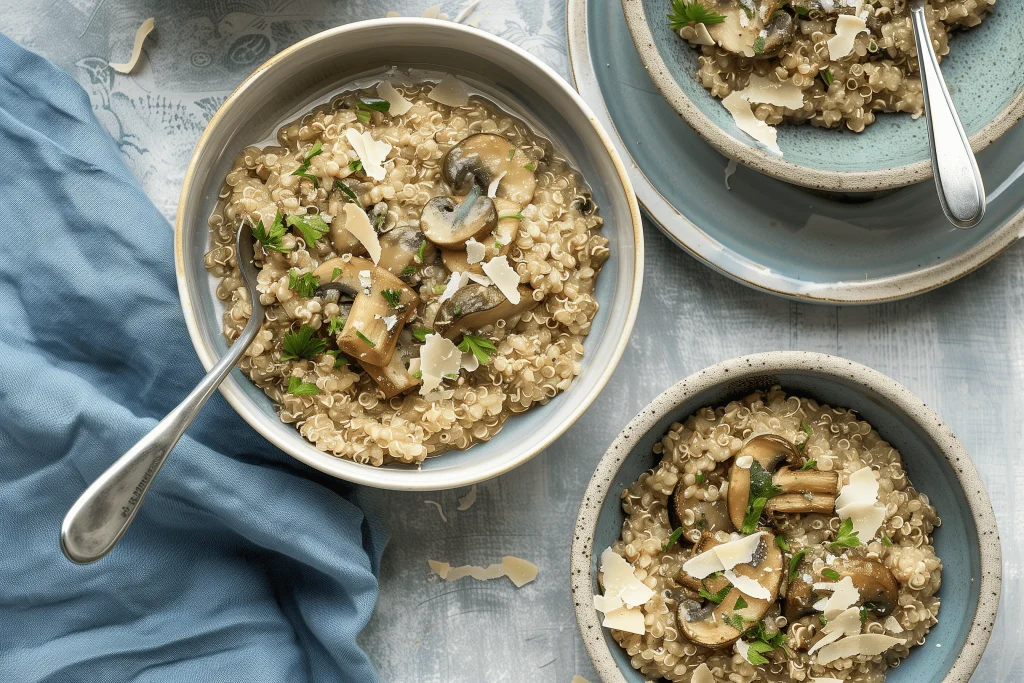 Quinoa Mushroom Risotto