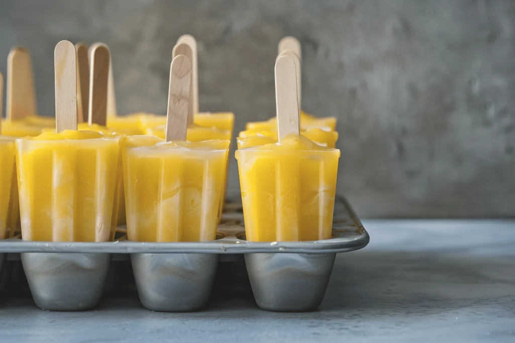 Mango Coconut Popsicles