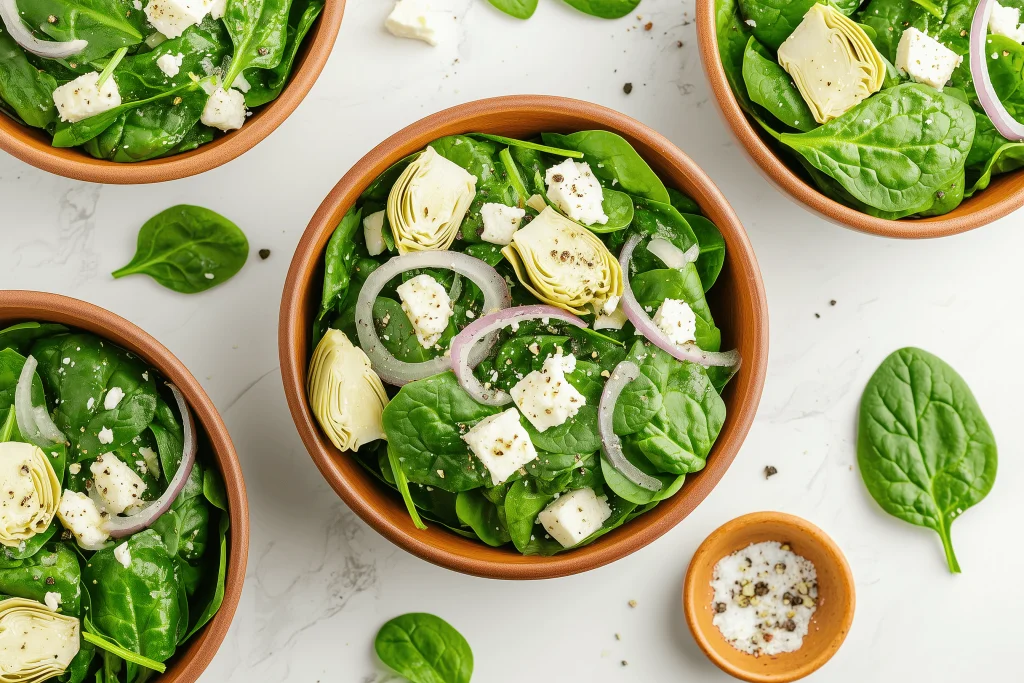 Prebiotic Boosting Spinach Salad